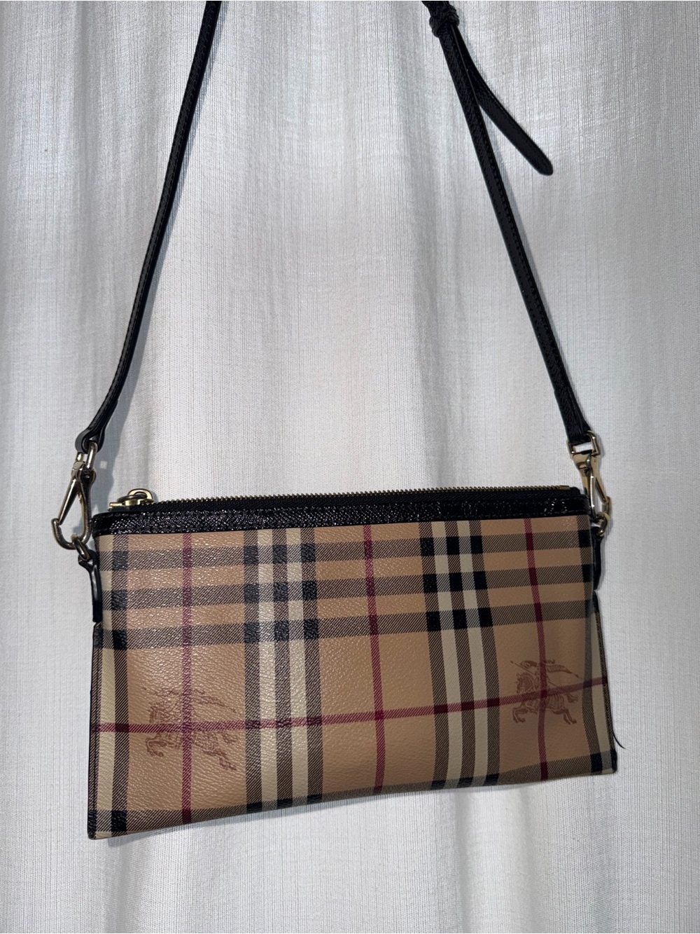 Burberry crossbody with Black Trim